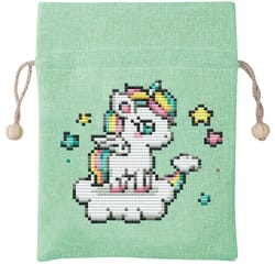 little unicorn on a cloud, cross stitch pattern 53x47