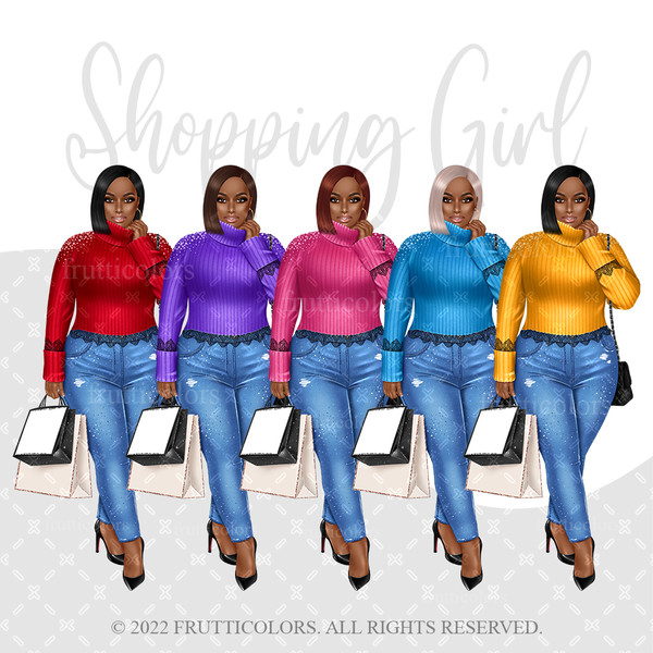 shopping-clipart-curvy-fashion-girl-png-illustration-african-american-lady-afro-women-planner-boss-denim-printable-clipart-natural-hair-c2.jpg