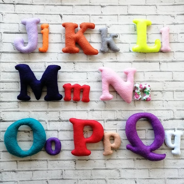 English Alphabet Soft Letters Preschool Alphabet Kids Letter | Inspire ...