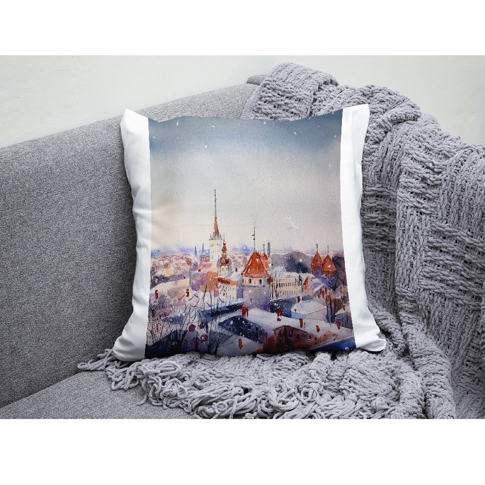 poster wall decor winter Christmas snow old town print 9.jpg