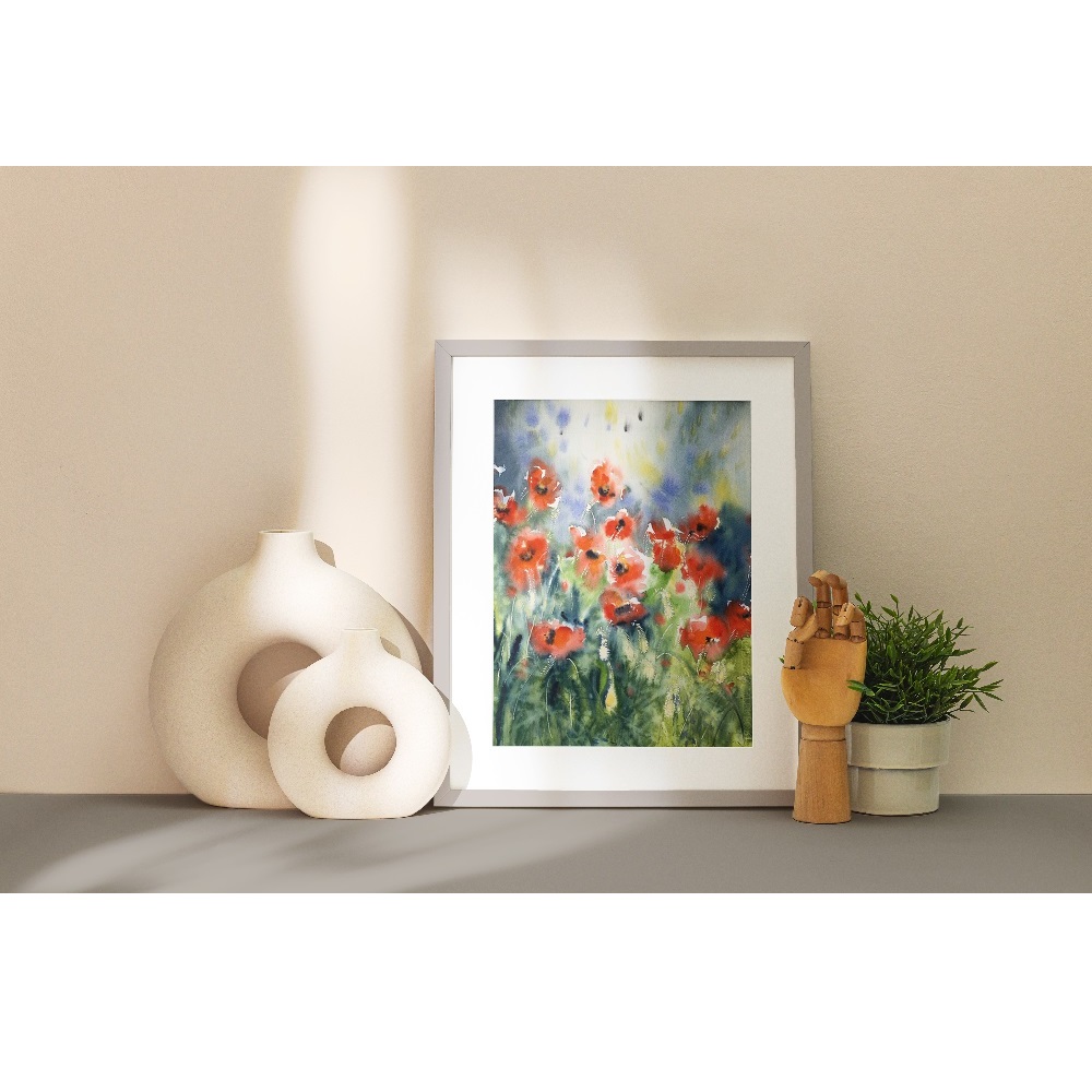 poster wall decor summer bright poppies print 1.jpg