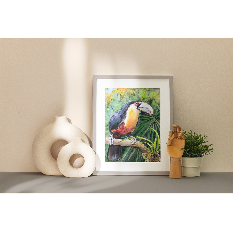 poster wall exotic tropical bright toucan print 3.jpg