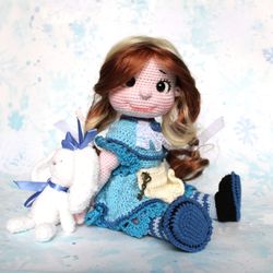 Crochet doll pattern PDF in English  Amigurumi doll removable clothes