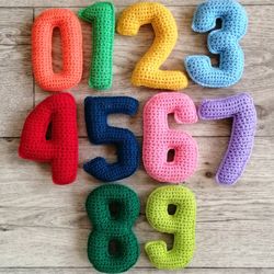 Plushie Numbers 0-9 Big Soft Numbers for Kids Learning Safe Toys Gift for Newborn Math training a kid Early development