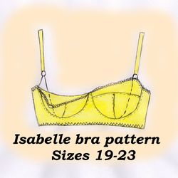 Nursing bra pattern, Isabelle, Sizes 19-23, Postpartum pattern, Nursing bra sewing pattern, Nursing clothes pattern