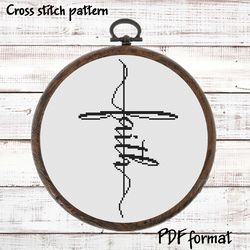 Faith cross stitch PDF, Bible cross stitch, Religious cross stitch pattern modern, Christian cross stitch picture