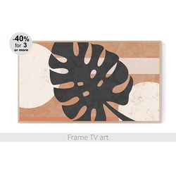 samsung frame tv art, frame tv art botanical boho, frame tv art modern floral, samsung frame tv art download 4k | 007