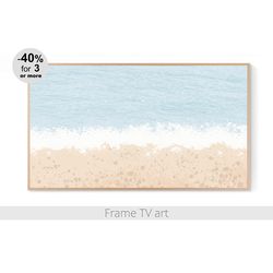 Frame TV Art, Frame TV Art ocean, Frame TV art seascape beach, Frame TV art coastal, Samsung Frame TV art Download | 011