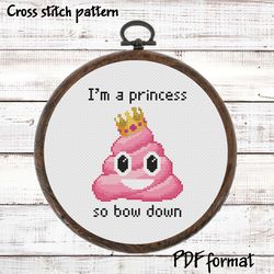 Funny Bathroom Art, Have A Nice Poop Cross Stitch Pattern, Poop Emoji Cross Stitch, Poop Signs For Bathroom Humor