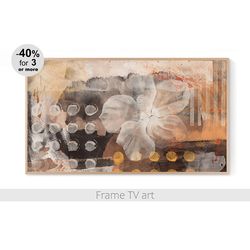 frame tv art abstract, samsung frame tv art beige painting, frame tv art neutral, samsung frame tv art download 4k | 017