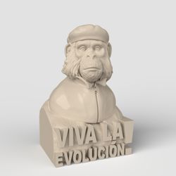3D Model STL CNC Router file 3dprintable Figurine Monkey