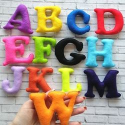 Soft English Alphabet for kids Felt Letters ABC Learning Letters Baby Alphabet for early developmentv Baby shower gift