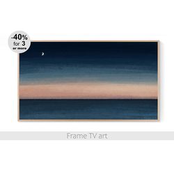 Samsung Frame TV art landscape, Frame TV art blue, Frame TV art modern painting, Frame TV Art Download 4K | 030