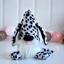 dalmatian plush gnome dog gift . custom gift for dog lover