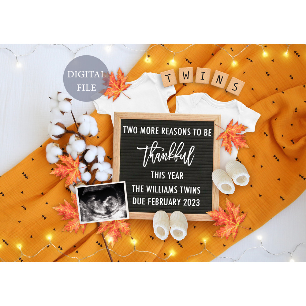 thanksgiving twins digital pregnancy announcement.jpg
