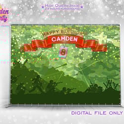 military backdrop, army birthday, camo party, soldier party supplies