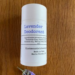 lavender deodorant in compostable packaging