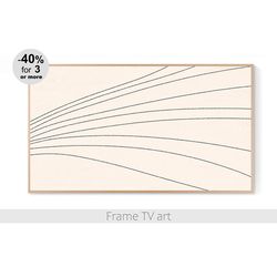 Frame TV art abstract beige | Frame Tv Art line | Frame TV art modern | Samsung Frame TV Art Digital Download 4K | 031