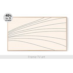 frame tv art abstract beige | frame tv art line | frame tv art modern | samsung frame tv art digital download 4k | 031