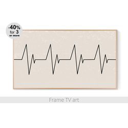 samsung frame tv art abstract beige,  frame tv art digital download 4k, frame tv art minimalist, frame tv art line | 034