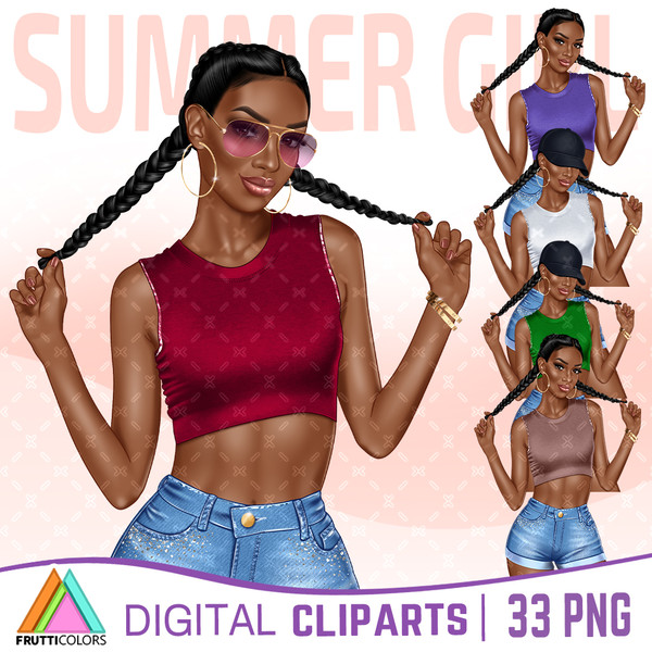 summer-vibes-clipart-fashion-girl-illustration-clipart-african-american-fashionable-afro-girls-denim-printable-png-sublimation-design-c1.jpg
