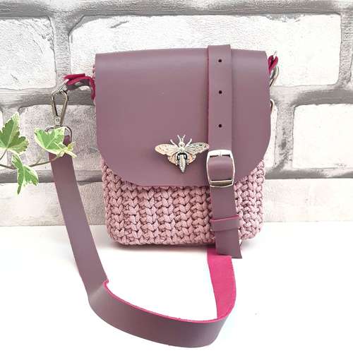 Cell phone cross body bag Cute hands free pouch Handmade shoulder bag