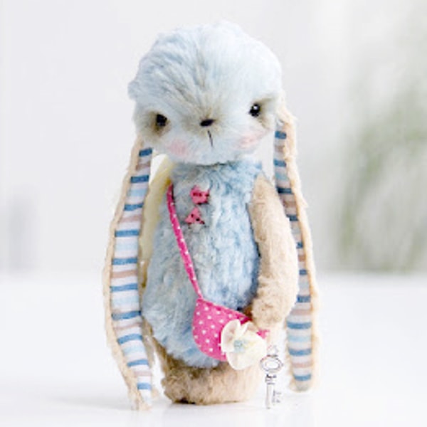 Artist teddy bunny pattern, bunny sewing pattern 12 cm, PDF | Inspire ...