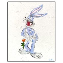 Bugs Bunny Original Wall Art / Bugs Bunny Painting / Bugs Bunny Abstract Painting / Looney Tunes original wall art 