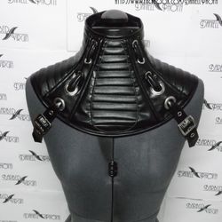 futuristic neck corset