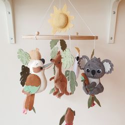 Australian baby mobile, Australian nursery, crib mobile, decor mobile ceiling