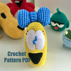 Crochet Pattern Caterpillar. Collection Pocoyo. PDF