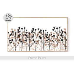 Frame Tv art Botanical, Samsung Frame TV Art Floral Abstract, Frame TV Art Flowers, Frame Tv art minimalist modern | 054