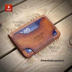 Leather pattern to make a Minimalist wallet - Inspire Uplift
