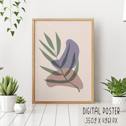 abstract bohemian digital poster jpeg, wall art for printing