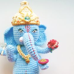 Lord Ganesha Indian Elephant PDF Crochet Doll Pattern