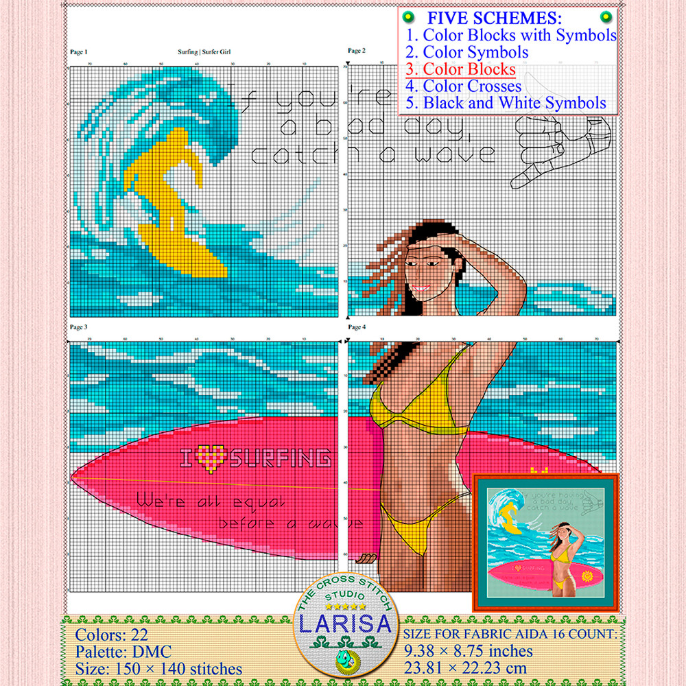 Surfer Girl Pattern