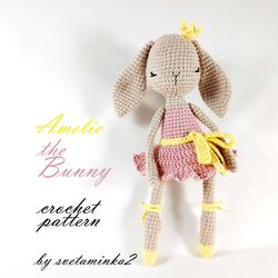 Crochet Bunny Pattern Amigurumi Bunny Pattern Rabbit Crochet Pattern