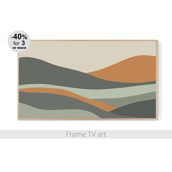 samsung frame tv art landscape, samsung frame tv art download 4k, frame tv art abstract boho mountain | 060