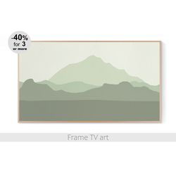 Frame TV Art abstract, Frame TV art sage green, Frame TV art landscape, Samsung Frame TV Art Download 4K | 075