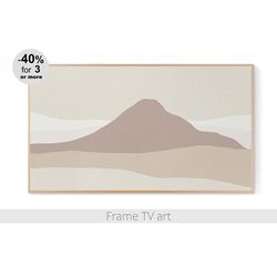 Frame TV Art Download 4K, Samsung Frame TV Art abstract, Frame TV art beige, Frame TV art landscape boho | 076