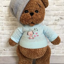 Crochet pattern teddy bear toy