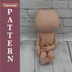 Rag doll pattern, doll body pattern, doll pattern