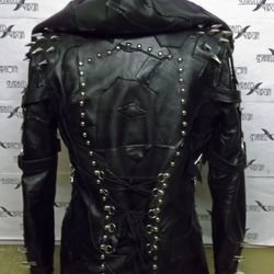 frankenshtein leather jacket