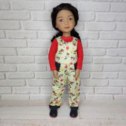 outfit for Ruby Red doll fashion friends 14.5 inch set of clothes, shoes,overalls,jacket.