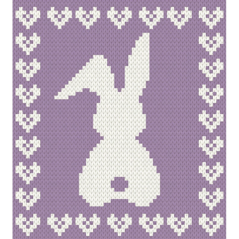 Loop yarn Bunny baby blanket graph pattern PDF | Inspire Uplift