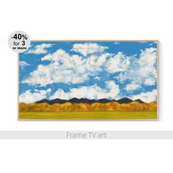 Samsung Frame TV Art 4K landscape Painting, Digital Download Art for Frame TV 4k, Frame TV art fall autumn | 085
