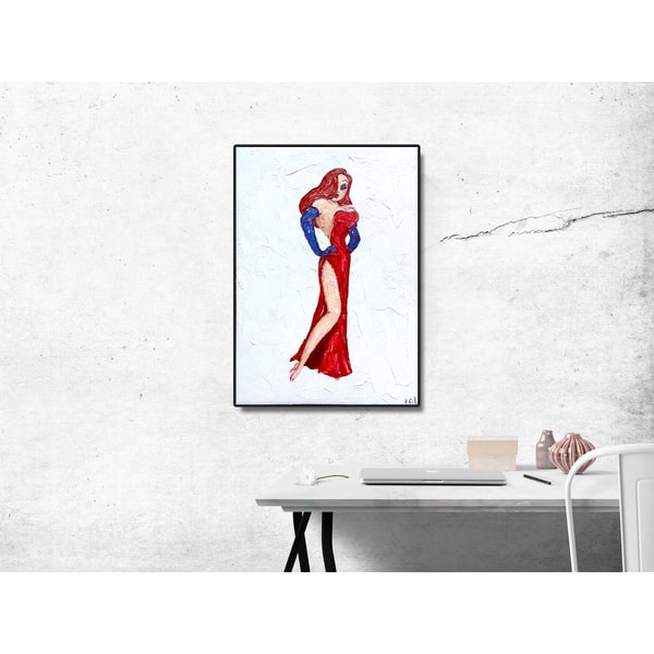 Jessica Rabbit Wall Art Print / Jessica Rabbit Print on pape | Inspire ...