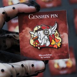FREE SHIPPING Klee Genshin Impact inspired hard enamel pin