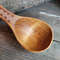 Handmade wooden coffee scoop with decorated handle - 04