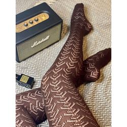 Brown tights for women